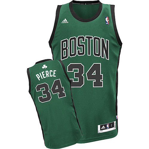  NBA Boston Celtics 34 Paul Pierce New Revolution 30 Swingman Alternate Green Jersey